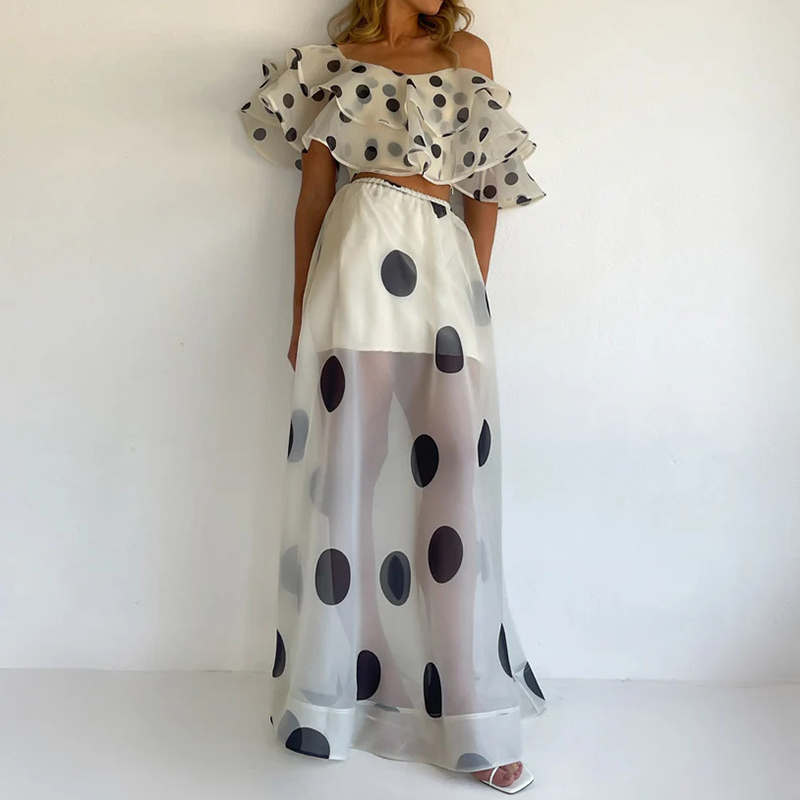 여성 반팔 롱스커트 투피스 세트 섹시 오프숄더 탑과 스 - Romper Floral Print 리뷰 및 가격